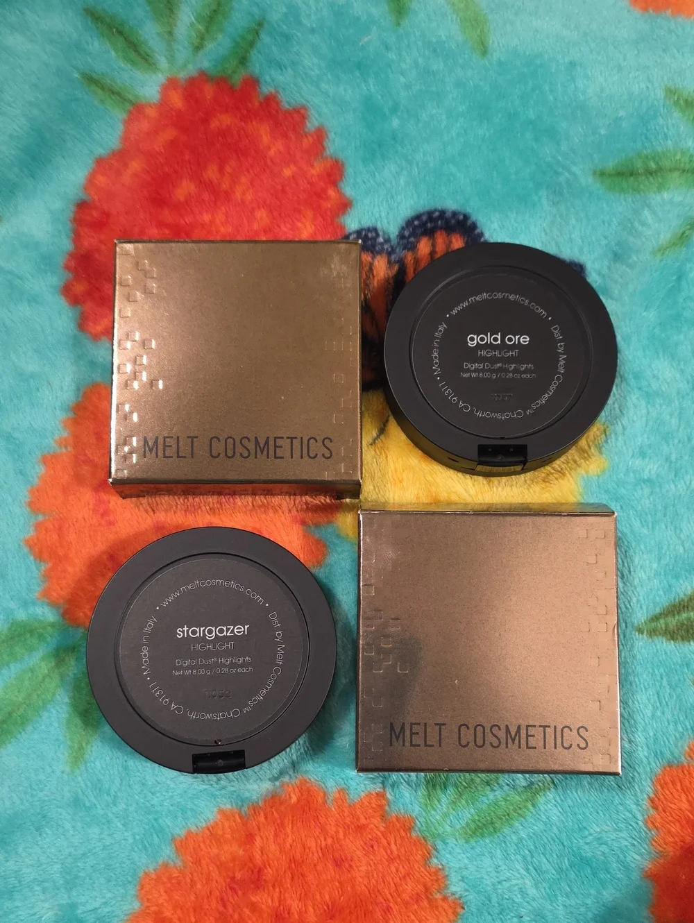 Melt Cosmetics Digital Dust Highlighter Stargazer & Gold Ore NIB